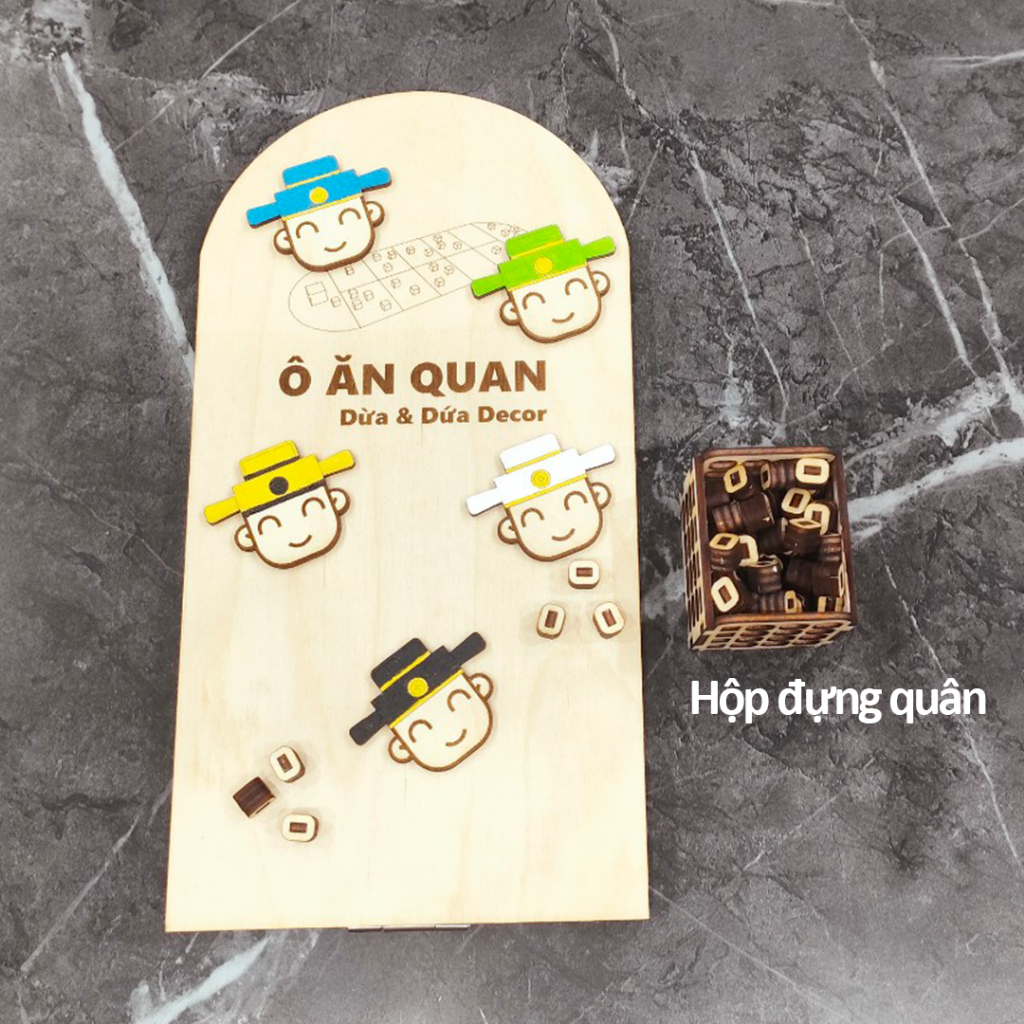 Ô Ăn Quan, Trò Chơi Dân Gian Cờ Ô Quan Bằng Gỗ