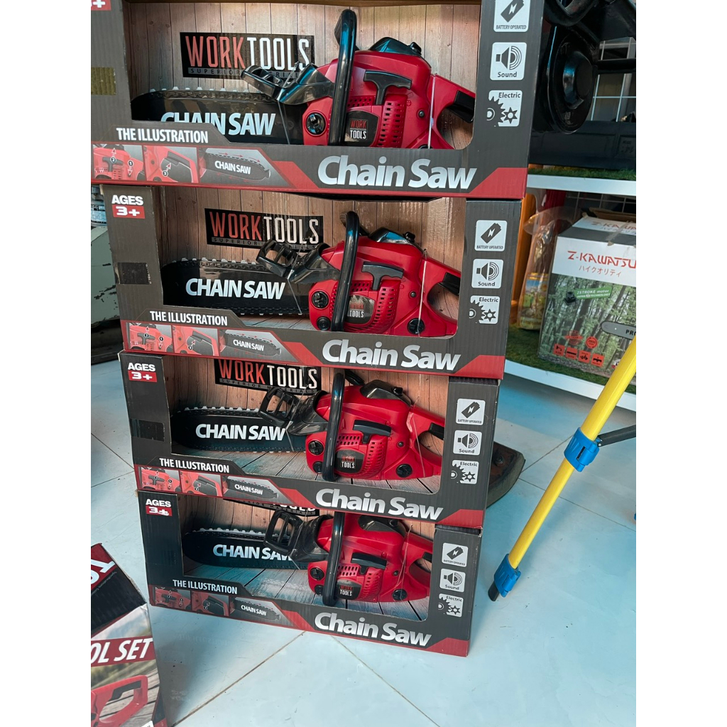 Cưa xích chạy pin mô hình chạy được