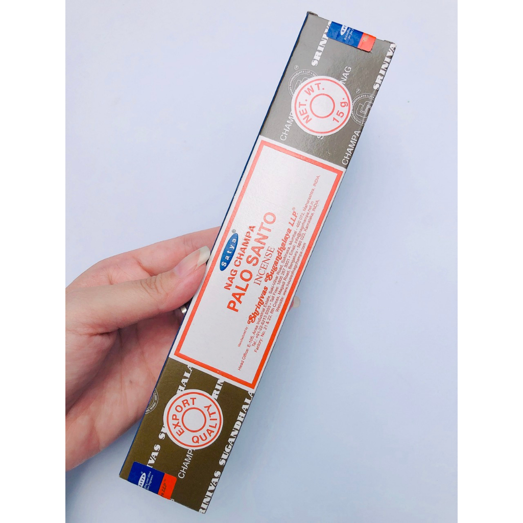 Nhang thơm gỗ trắc xanh Palo Santo Ấn Độ nhang thơm Satya - 15G - Purify & Cleanse