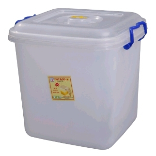 Thùng đựng gạo vuông 40kg có quai gài TG03