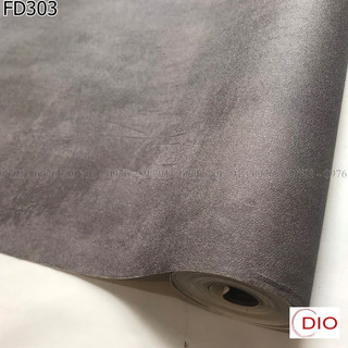 Giấy dán tường giả xi măng 10m bê tông nhám không keo Hera