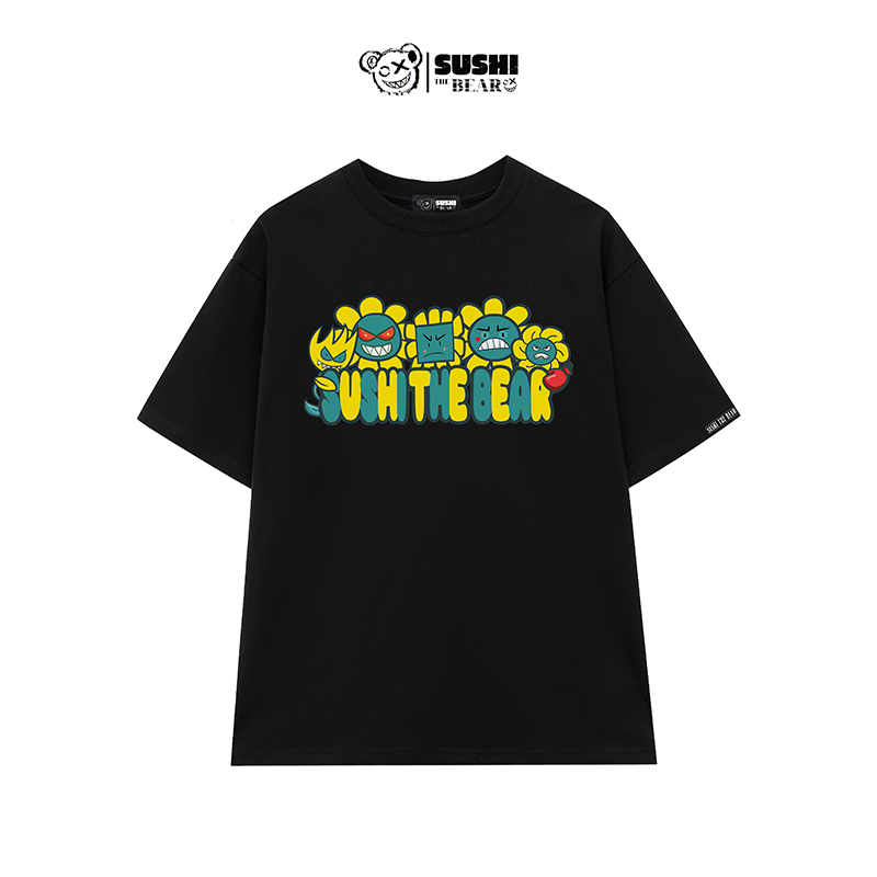 Áo thun tay lỡ form rộng Sushi The Bear INSIDIOUS FLOWERS form rộng SIF01