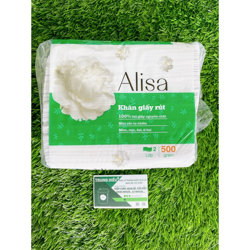 KHĂN GIẤY RÚT ALISA - 100% GIẤY NGUYÊN CHẤT
