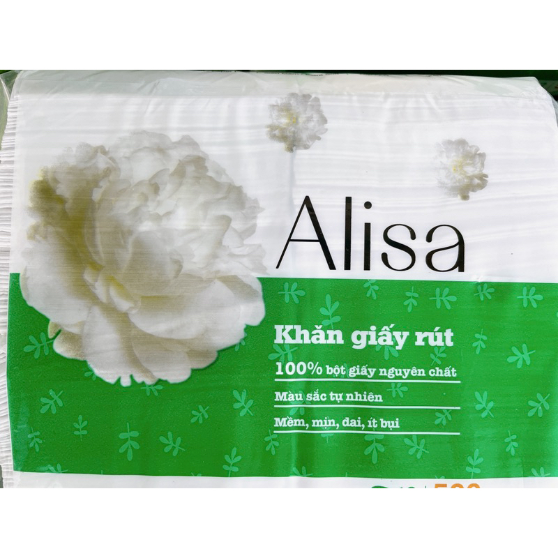 KHĂN GIẤY RÚT ALISA - 100% GIẤY NGUYÊN CHẤT