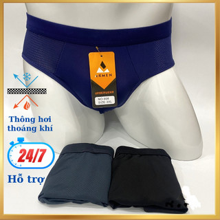 Combo 3 quần sịp tam giác thông hơi, quần lót nam tam giác cao cấp