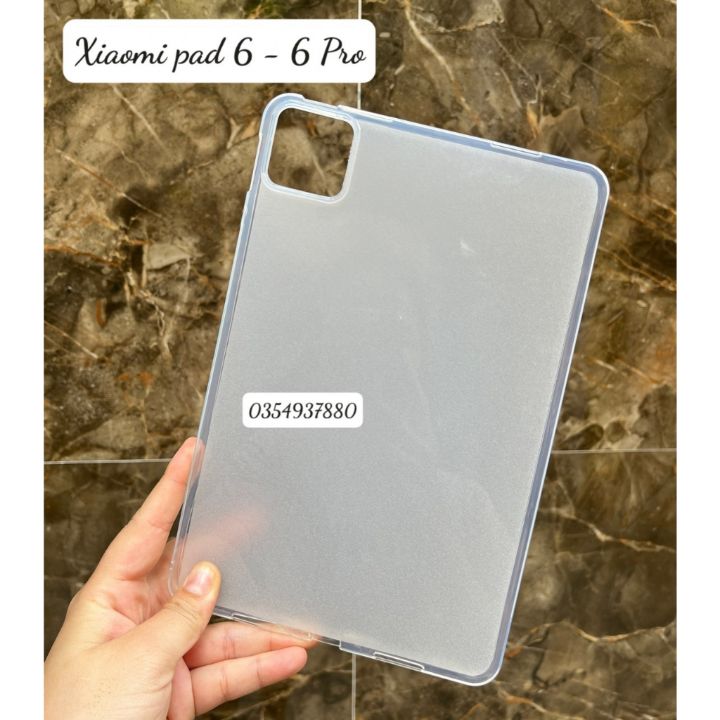 Ốp lưng dẻo nhám mờ chống vân tay cho Xiaomi Mipad 6 , Mipad 6 Pro
