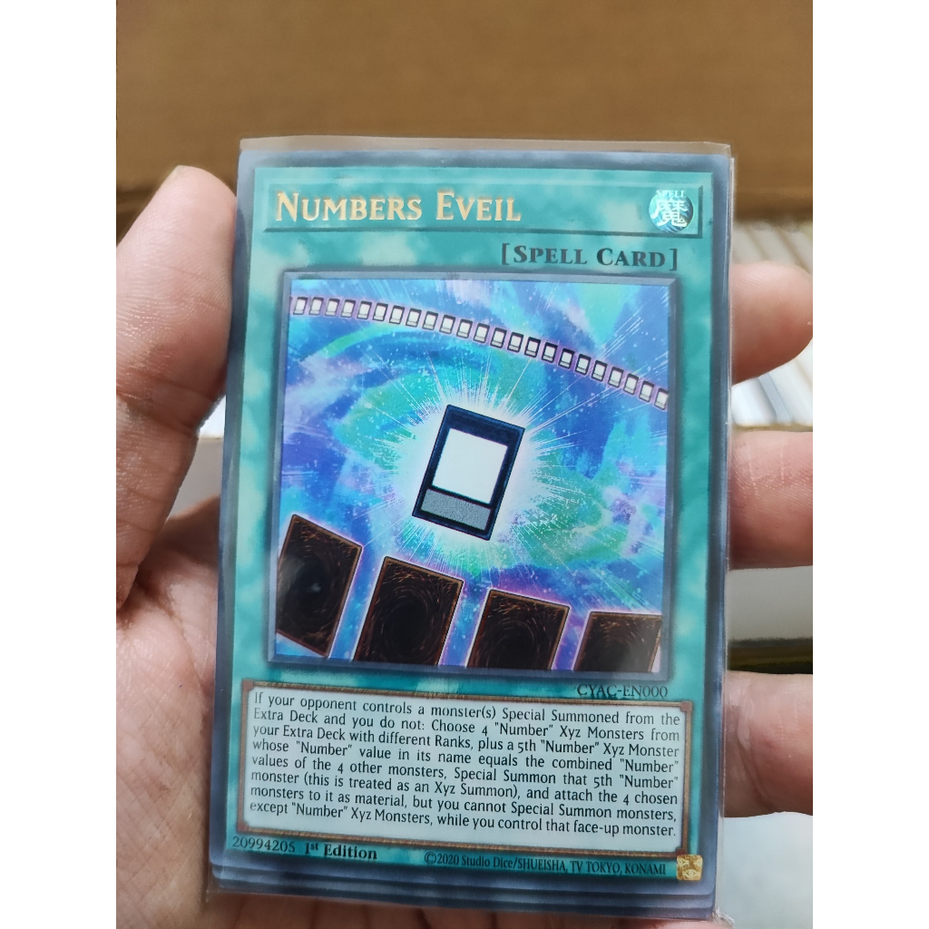 [Yugioh Funny Shop] 1 lá thẻ bài Numbers Eveil - CYAC-EN000 - Ultra Rare 1st Edition