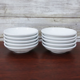 2.7.4 thanh lý - dĩa tương sứ trắng, đĩa tương, dĩa chấm, đĩa nước mấm