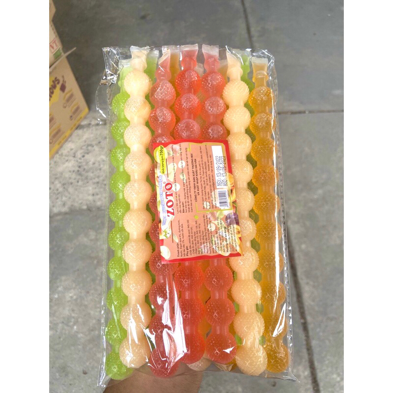 Thạch rau câu túi ZoTo 750g  12 cây