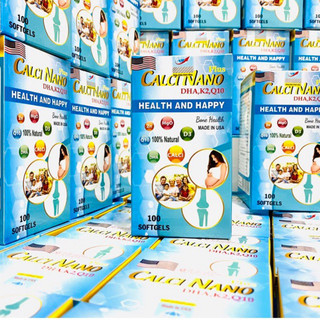 Viên uống bổ sung canxi nano ,dha,k2,q10 cho trẻ từ 6 tuổi, bà bầu