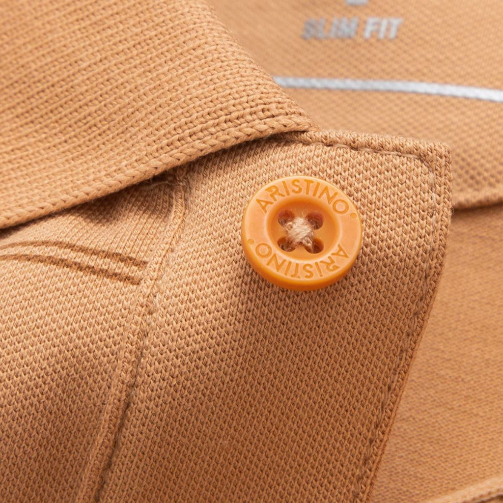 Áo polo nam Aristino cotton thâm hút mồ hôi form slim APS198S2