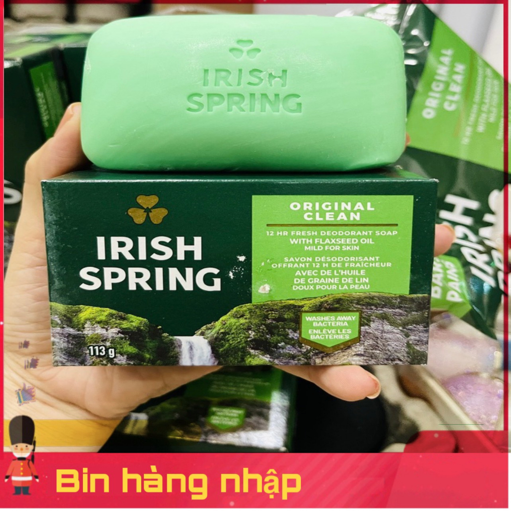 Xà Bông Cục Irish Spring Original Mỹ 113g
