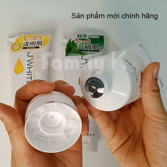 Sữa rửa mặt Gạo Nhật Bản J'White làm sạch mờ thâm nám giảm mụn đầu đen da sáng đều màu tuýp 200G