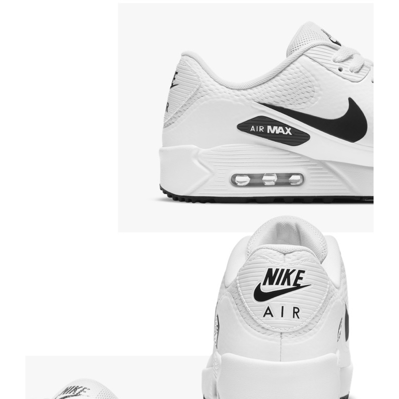 Giày Golf Nike Air Max 90 Golf ‘White Black’ CU9978-101 Cao Cấp