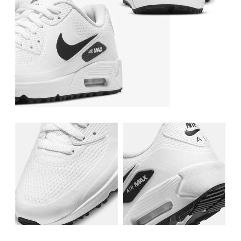 Giày Golf Nike Air Max 90 Golf ‘White Black’ CU9978-101 Cao Cấp