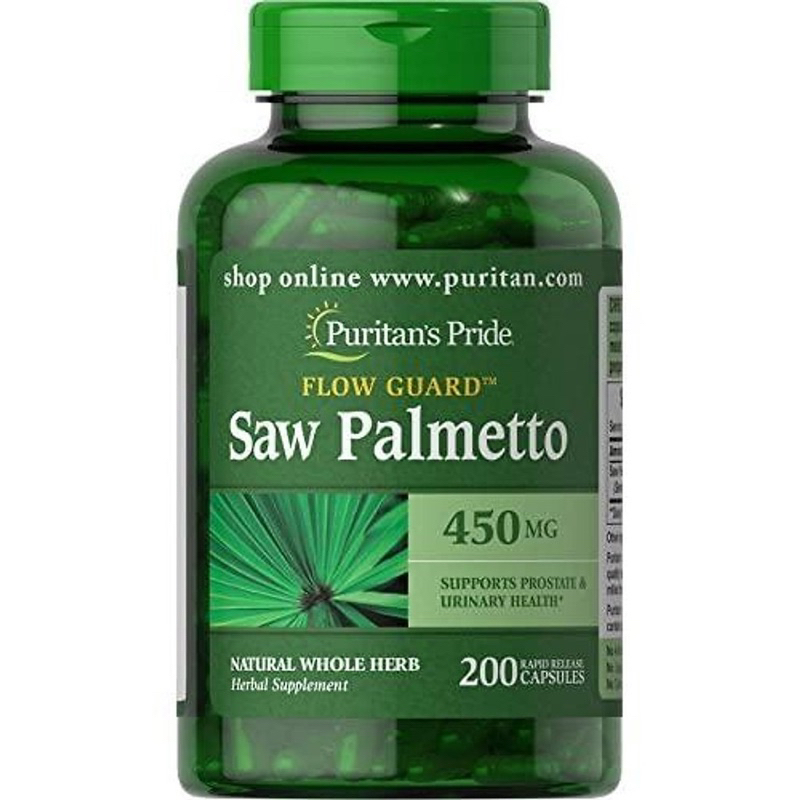 Hỗ trợ đường tiết niệu và tuyến tiền liệt Saw Palmetto 450 mg Puritan’s Pride
