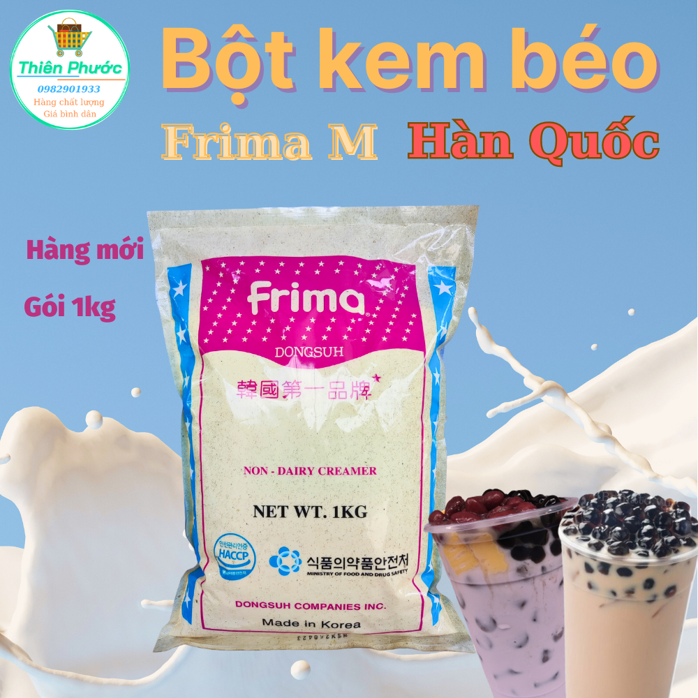 Bột kem béo Frima (bột sữa Hàn Quốc) làm trà sữa cực ngon - gói 1kg (mua 4kg giảm 20K)