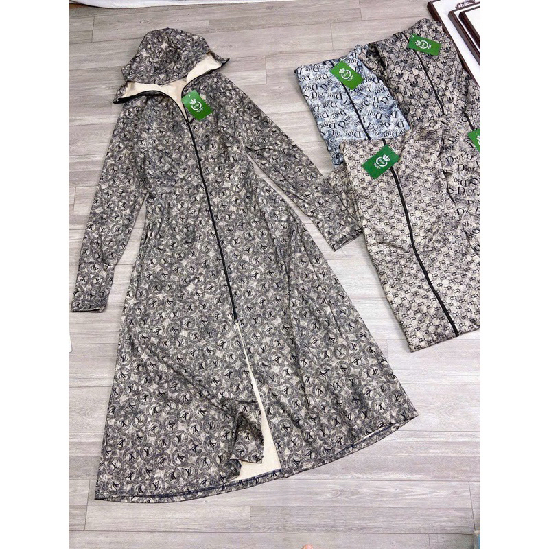 Áo chống nắng nữ toàn thân cao cấp dáng dài chùm, chất UMI lạnh dày dặn siêu thoáng mát co giãn chống tia UV