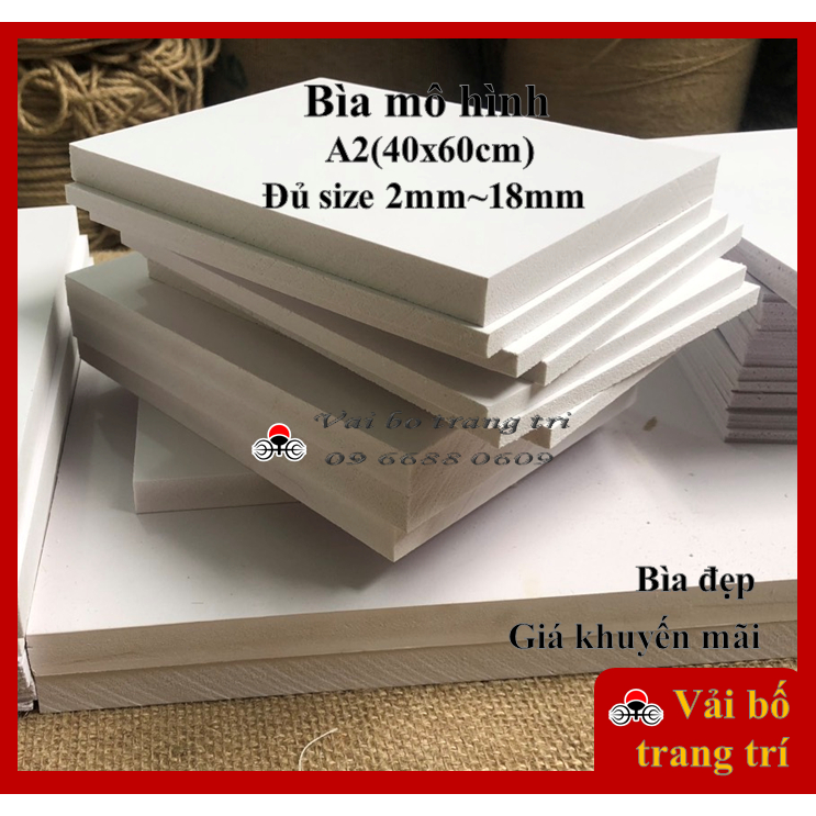 ［Bìa đẹp］Bìa fomex, bìa mô hình, size A2(40cmx60cm), bìa cứng, làm handmade, trang trí, decor