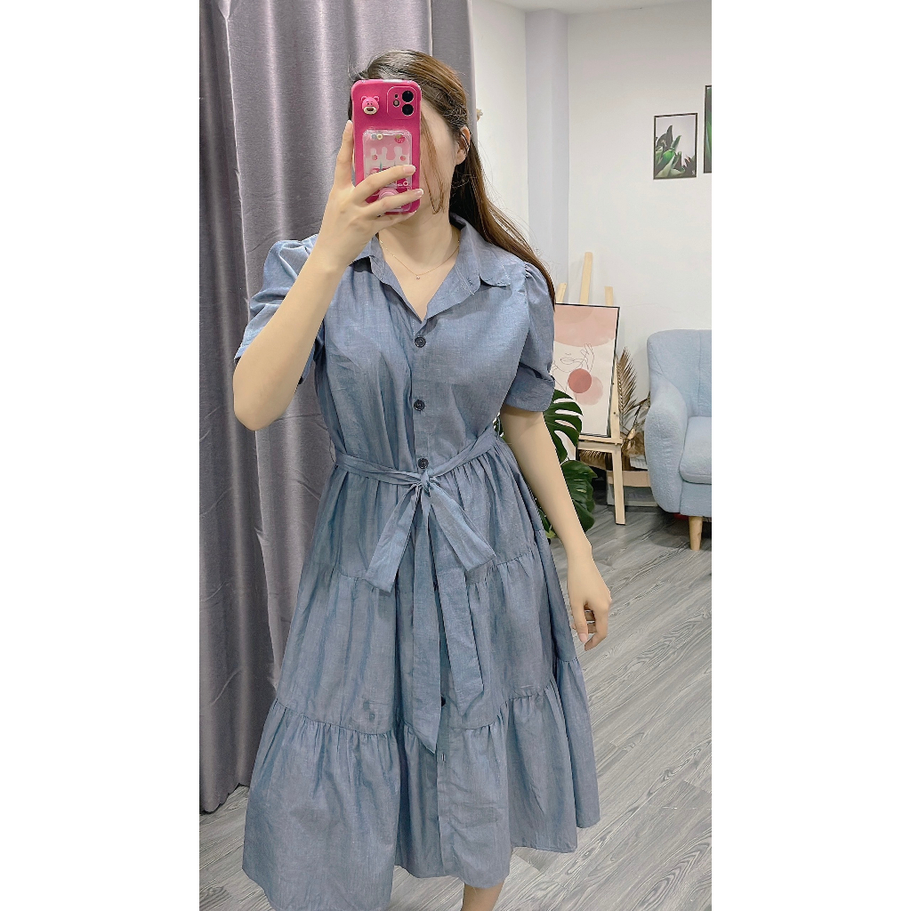 ĐẦM BABYDOLL CỔ SƠMI OLDNV
