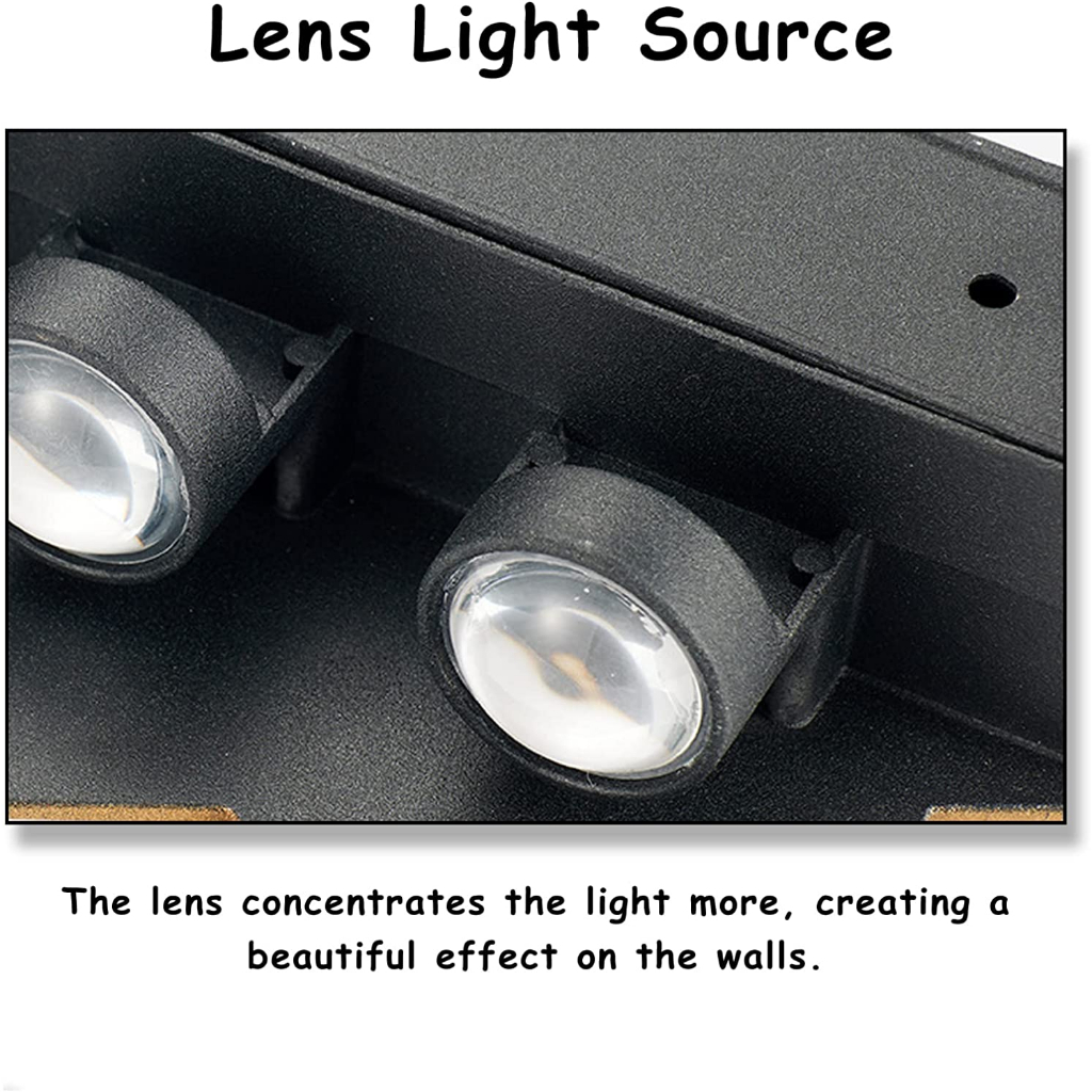 Đèn LED trang trí hắt tường lục giác hiện đại, đèn vách hành lang ngoại vi cao cấp