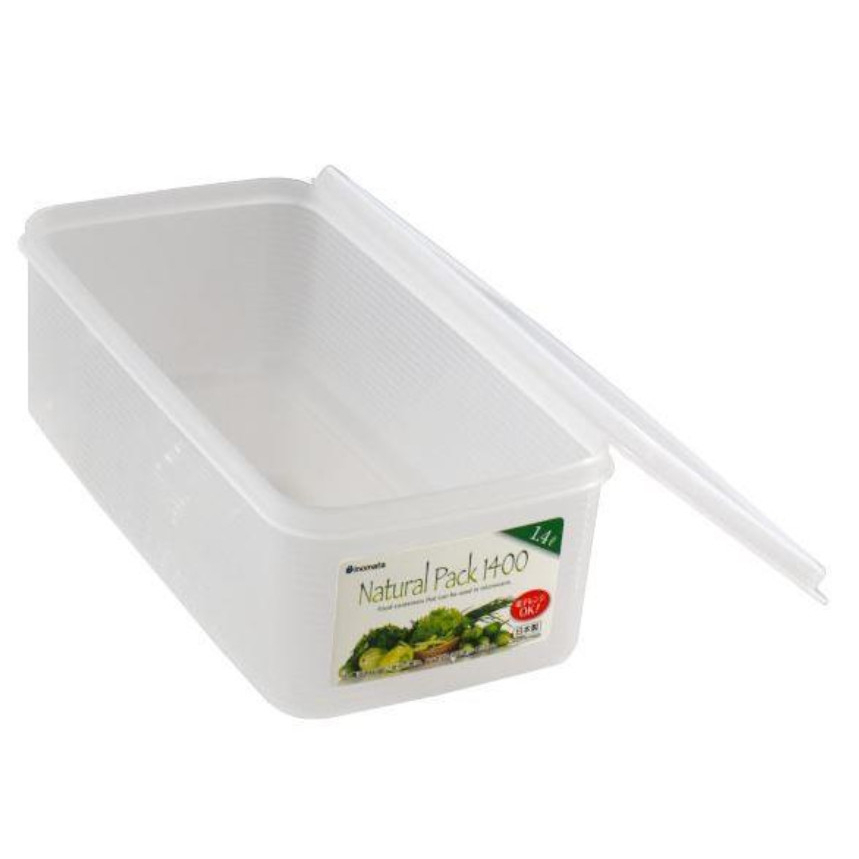 HỘP NHỰA TRỮ THỰC PHẨM 1.4 LÍT INOMATA - CHẤT LIỆU NHỰA PP SỐ 5 AN TOÀN