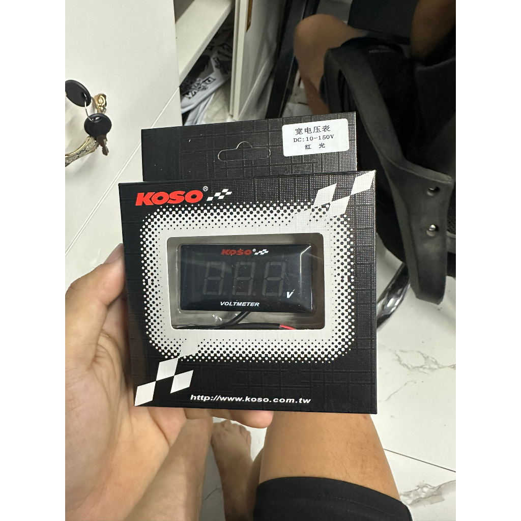 Đồng hồ báo volt KOSO 5-120v full10 bình cho xe điện