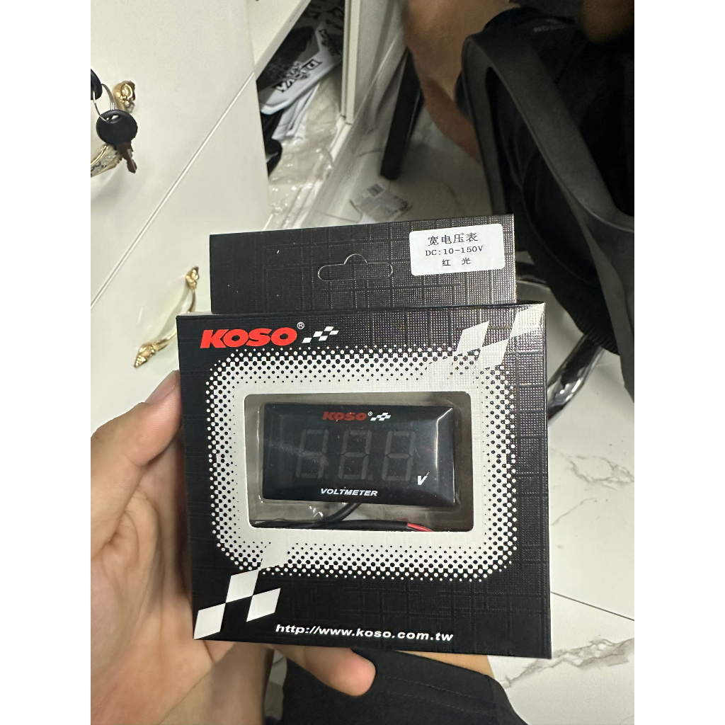 Đồng hồ báo volt KOSO 5-120v full10 bình cho xe điện
