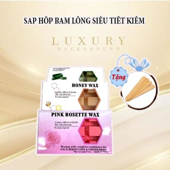 Sáp Wax Lông Hard Wax Beans - Sáp hộp cao cấp - Sáp wax lông nóng cao cấp siêu bám lông Tặng kèm que gỗ quét sáp
