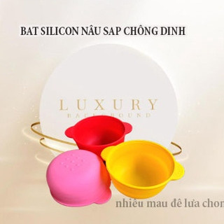 CHÉN NẤU SÁP SILICON- BÁT NẤU SÁP CHỐNG DÍNH DỄ DÀNG VỆ SINH TIỆN LỢI
