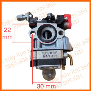  Chế hòa khí máy cắt cỏ YINBA - Master le đỏ tự động - bình xăng con máy cắt cỏ 2 thì 260 330... 