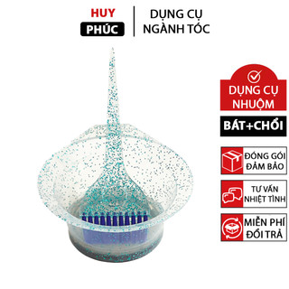 Bát nhuộm tóc, lược nhuộm tóc nhựa đẹp, dụng cụ nhuộm tóc cho Barber Salon Huy Phúc