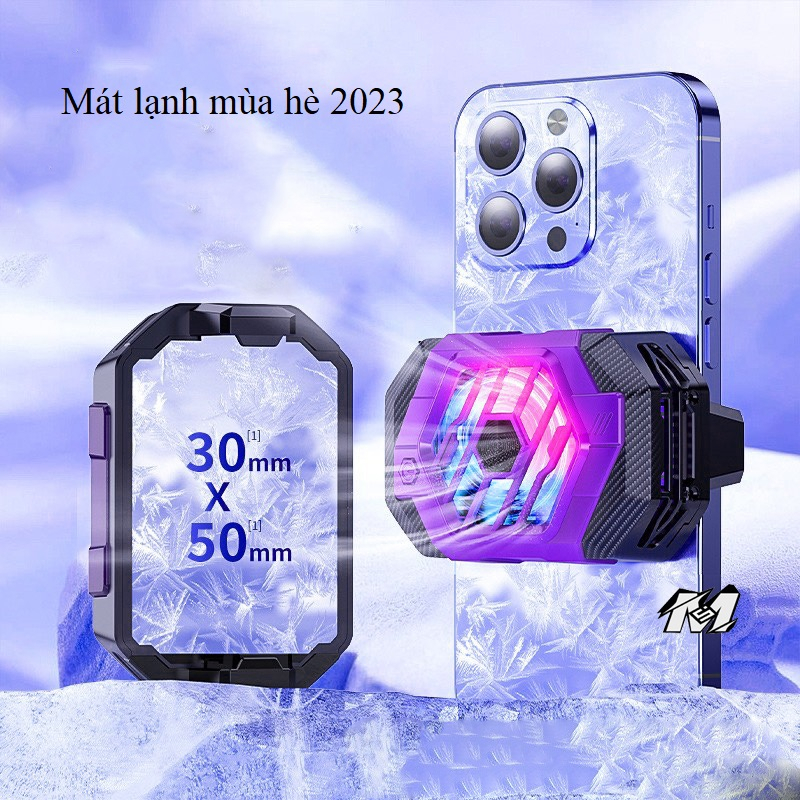 Quạt tản nhiệt X65 siêu sò lạnh điện thoại 27w tặng kèm 4 bao tay chơi gaming lướt nhạy.