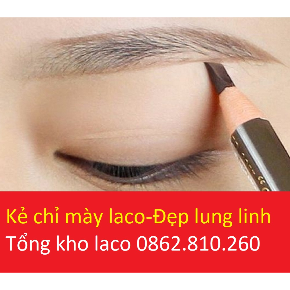 CARASILK05 Pencil Brown LACO kẻ chỉ mày mắt cao cấp laco [Carasilk 05]