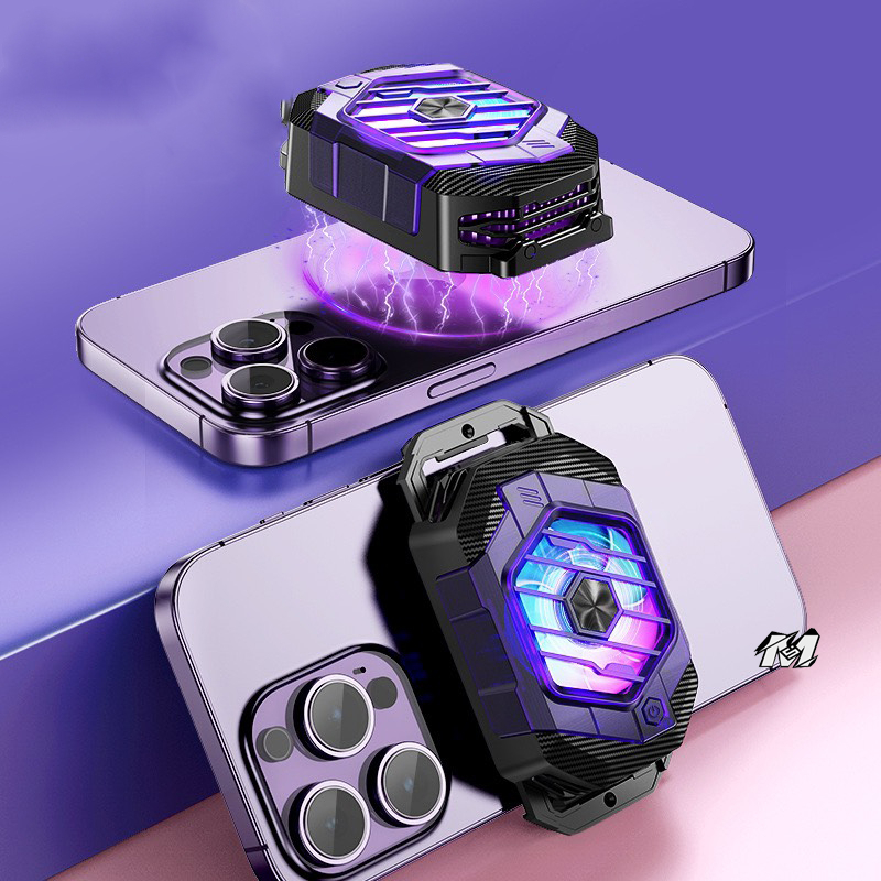 Quạt tản nhiệt X65A siêu lạnh 24W siêu từ tính cho ipad máy tính bảng mới 2023 Led RGB gaming