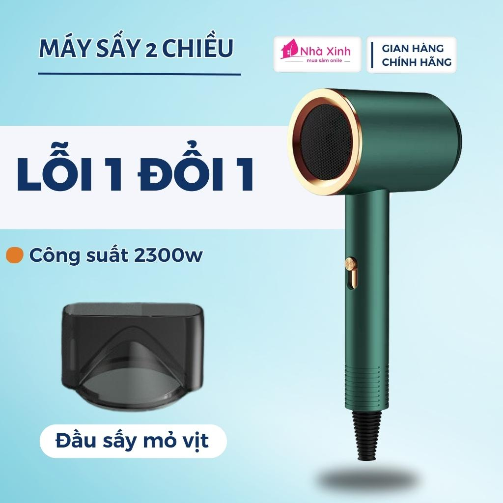 Máy sấy tóc 2 chiều nóng lạnh công suất 2300w, máy sấy tạo kiểu kèm 3 chế độ sấy, chăm sóc tóc chuẩn salon làm khô nhanh