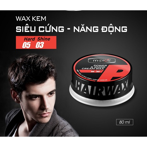 Wax Tóc M.pros Power & Shine 80ml