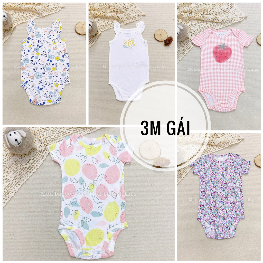 BODY cộc tay 0-3 tháng- link 2