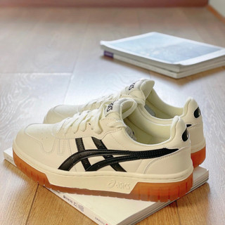 Giày Asics Court MZ Chính Hãng🔴SIMPLE SNEAKER🔴 Asics Court Mz Cream Black Gum Giày Thể Thao Nam Nữ [1203A127-750]