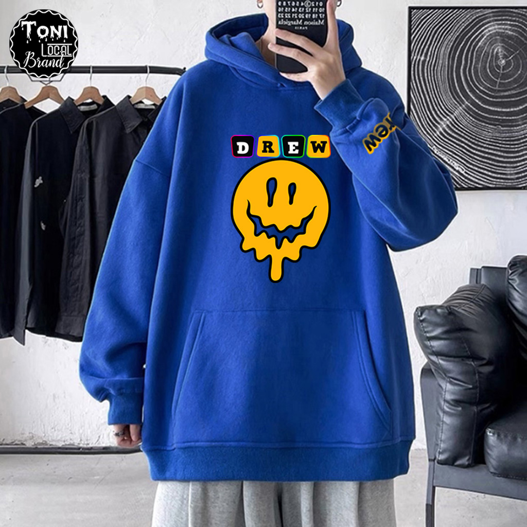 Áo Hoodie Local Brand DREW GHOST nỉ bông dày form rộng Unisex giữ ấm chống nắng