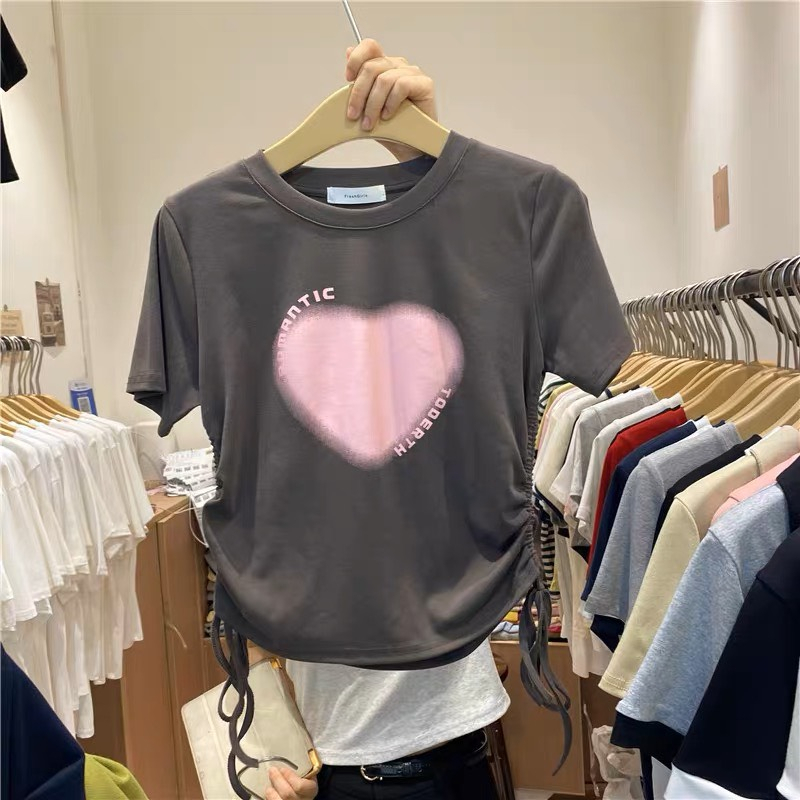 Áo phông nữ form vừa tay ngắn hàng quảng châu mã 8897 CICA