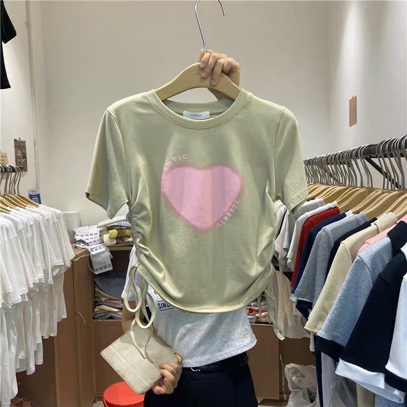 Áo phông nữ form vừa tay ngắn hàng quảng châu mã 8897 CICA