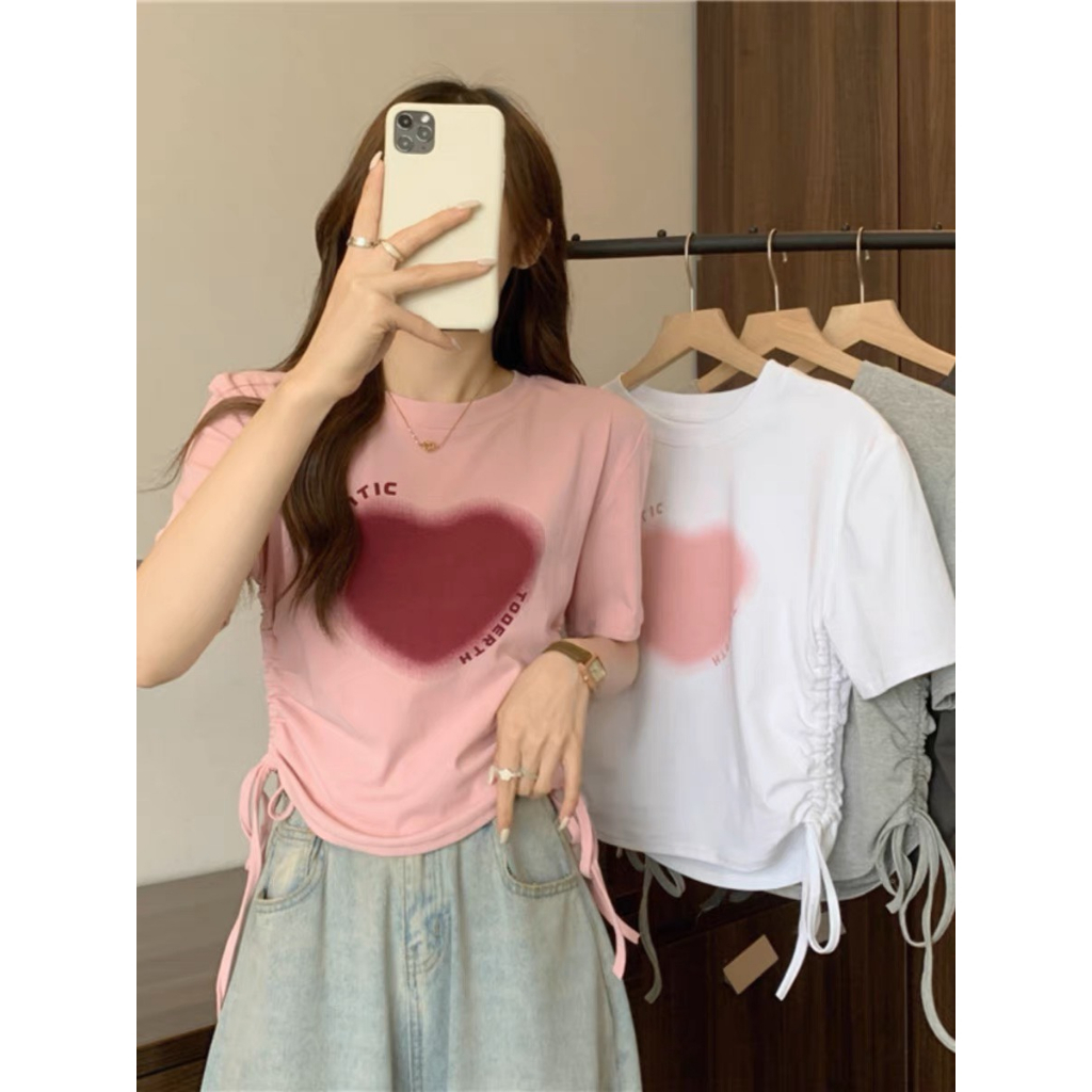 Áo phông nữ form vừa tay ngắn hàng quảng châu mã 8897 CICA