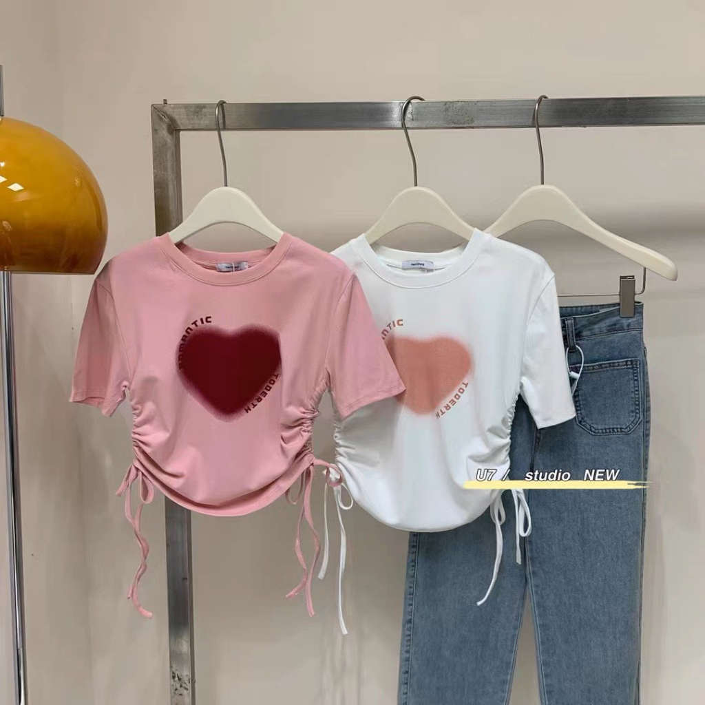 Áo phông nữ form vừa tay ngắn hàng quảng châu mã 8897 CICA