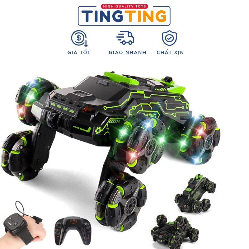 Ô tô điều khiển từ xa bằng cử chỉ tay 6 bánh nhào lộn thông minh