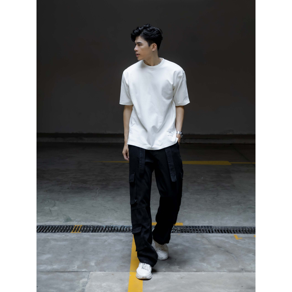 Áo Thun Nam Basic Wear White Label, Chất Vải Thun Cotton Xược Thoải Mái, AT0049-09, SOMEHOW
