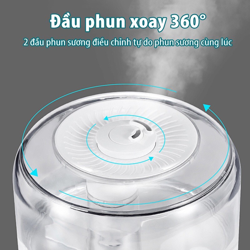 Máy Phun Sương Tạo Độ Ẩm Không Khí XIAOMI / BEIWEI, Máy Khuếch Tán Tinh Dầu Dung Tích 3L Có Điều Khiển Bảo Hành 6 Tháng