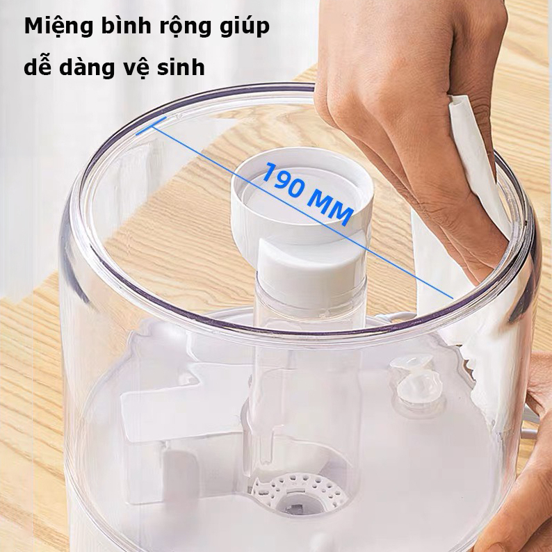 Máy Phun Sương Tạo Độ Ẩm Không Khí XIAOMI / BEIWEI, Máy Khuếch Tán Tinh Dầu Dung Tích 3L Có Điều Khiển Bảo Hành 6 Tháng