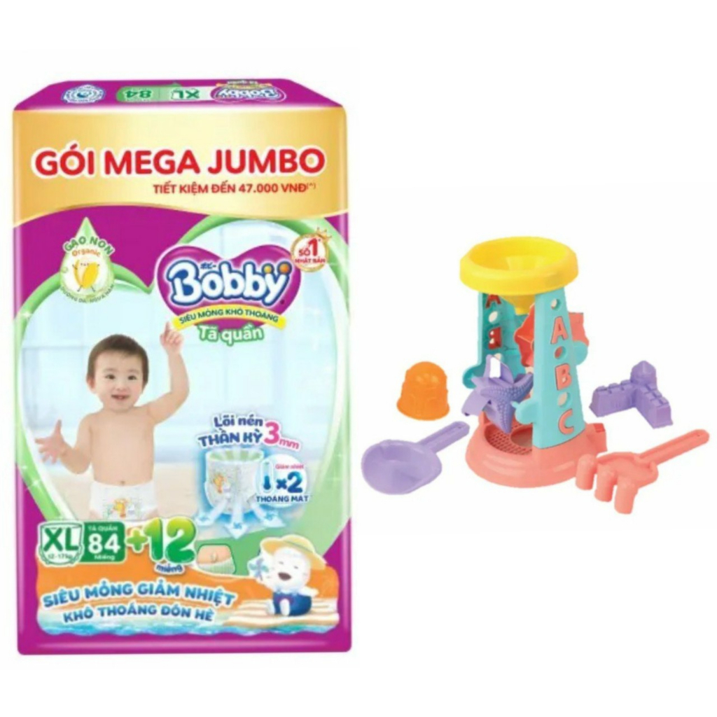 Tã quần Bobby Mega Jumbo : M112-L96-XL84-XXL76