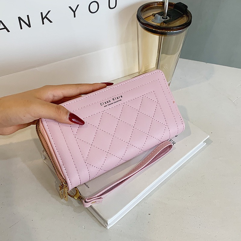 Ví nữ đựng tiền nhiều ngăn dáng dài 538 chất da cao cấp phong cách thanh lịch